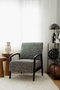 Atelier Del Sofa Luma - Silla Alada Negro y Blanco